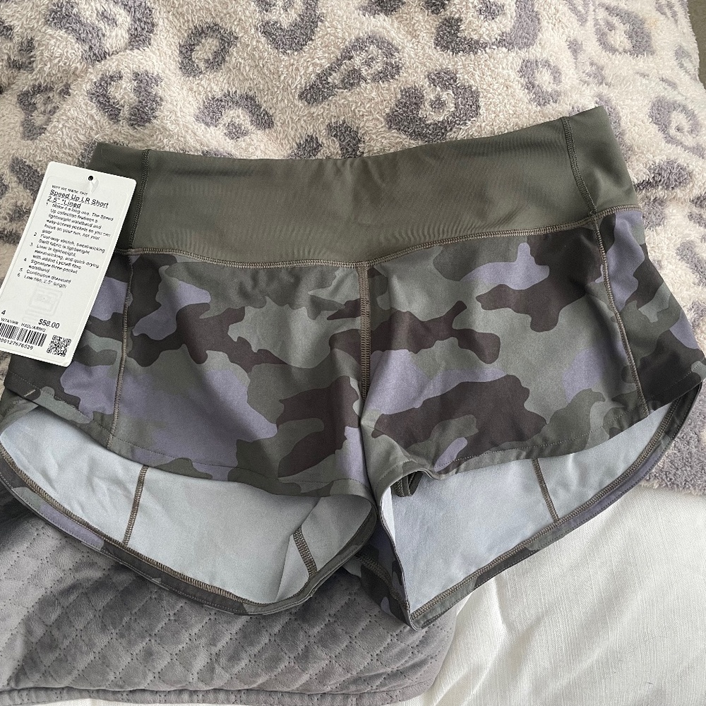 New Size 4 Lululemon Speed Up Shorts 2.5"